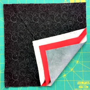 Rag quilt block structure