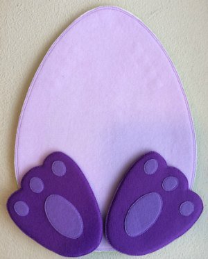 Felt Easter Bunny Feet